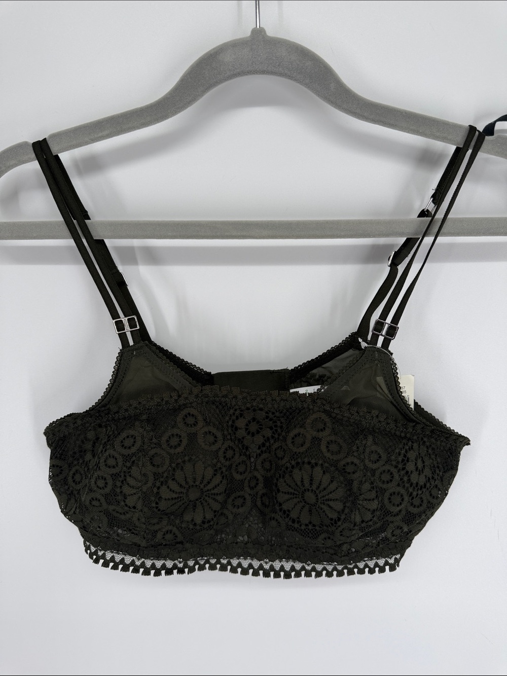 Aerie Real Power Wireless Push Up Convertible Bra Size 32B NWT Dark Green